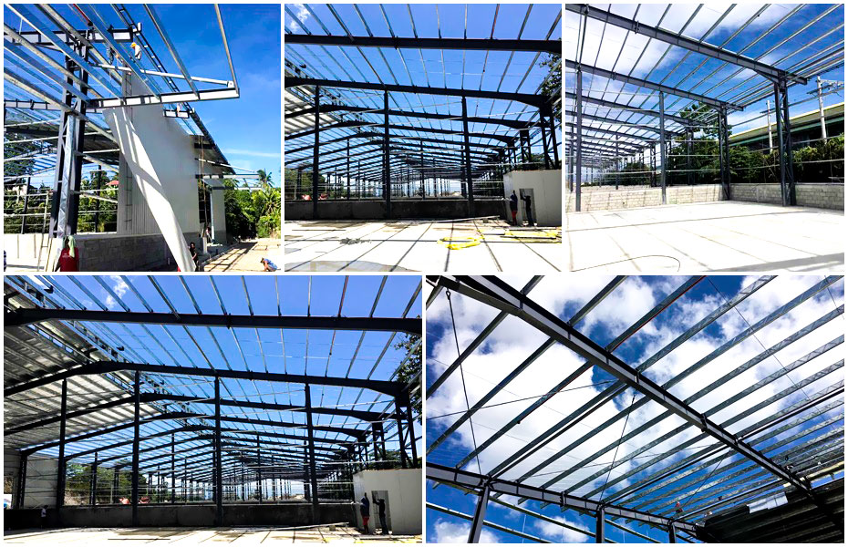 外貿(mào)大型鋼結構倉庫工程案例