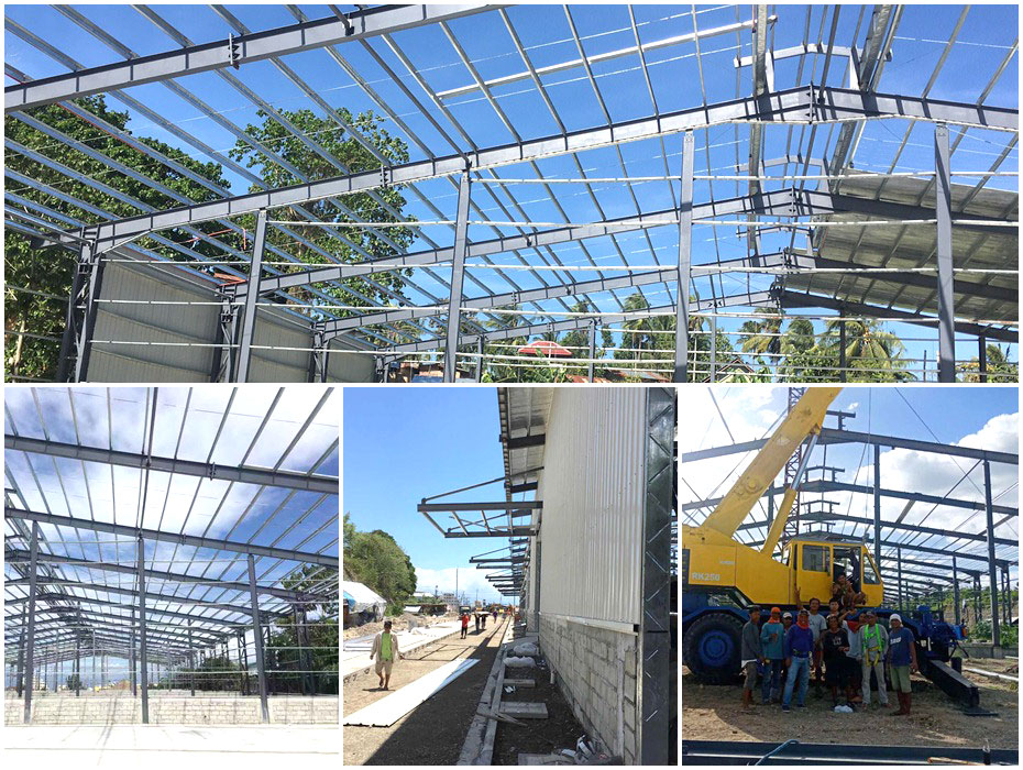 外貿(mào)大型鋼結構倉庫工程案例